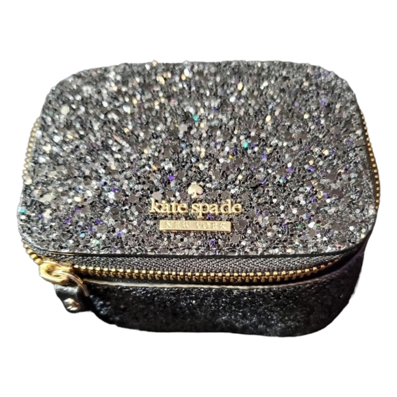 kate spade Accessories - Kate Spade Black Sparkle Jewelry Box